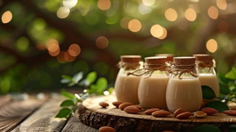 خواص شیر بادام با عسل | فواید ویژه برای ورزشکاران، کودکان، لاغری و ۵ خاصیت کلیدی