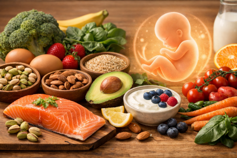 برای وزن گیری جنین چی بخوریم؟ راهنمای تغذیه افزایش وزن جنین