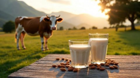 شیر بادام اسیدی است یا قلیایی؟ بررسی علمی pH و مقایسه با شیر گاو
