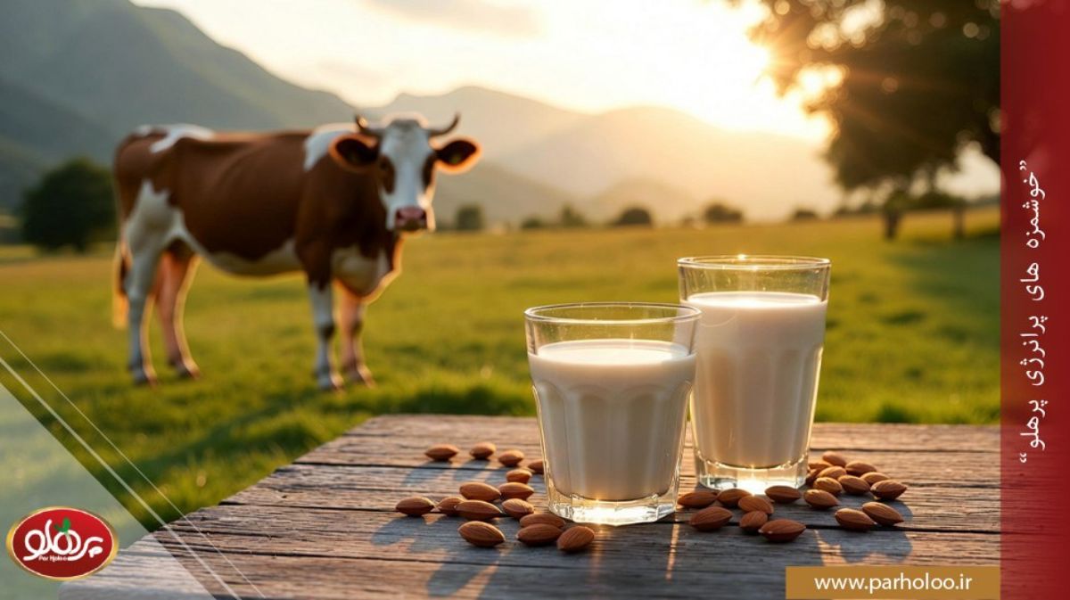 شیر بادام اسیدی است یا قلیایی؟ بررسی علمی pH و مقایسه با شیر گاو