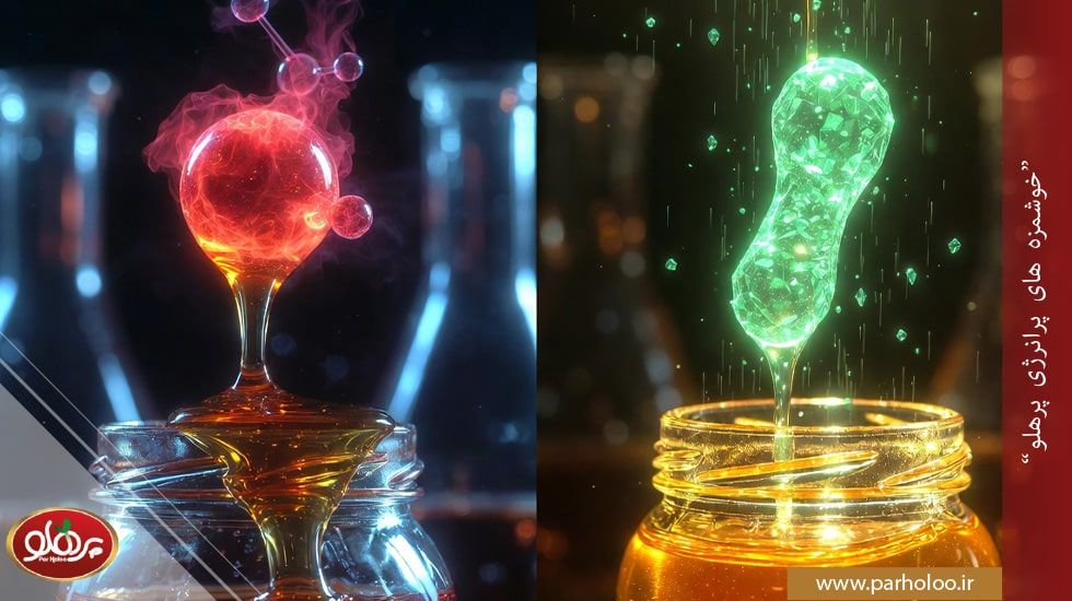 تفاوت ارزش غذایی و میزان ساکارز عسل کنار و گون | پرهلو مقایسه خواص درمانی و میزان قند عسل کنار و عسل گون طبیعی | پرهلو