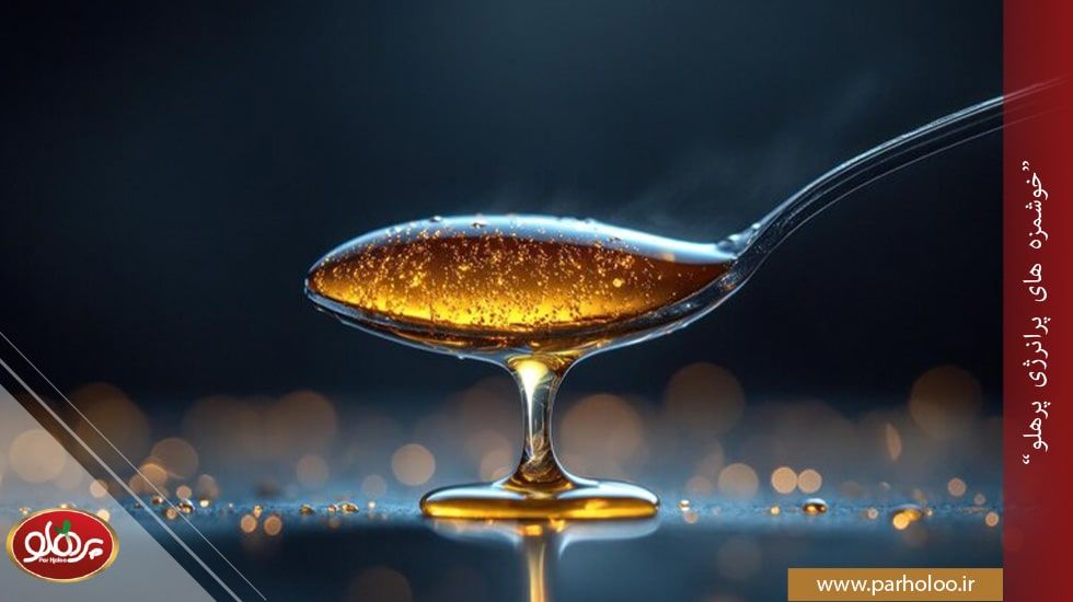 کالری یک قاشق عسل و خواص مغذی آن برای سلامتی | پرهلو قاشق عسل طبیعی با ارزش غذایی بالا برای رژیم غذایی متعادل | پرهلو