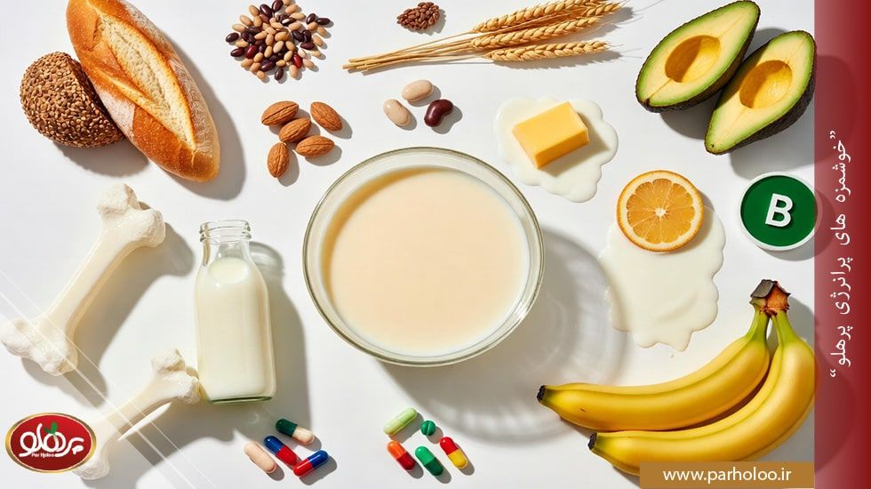 ارزش غذایی شیر عسلی خانگی شامل کربوهیدرات، پروتئین، کلسیم و ویتامین ها از مواد طبیعی