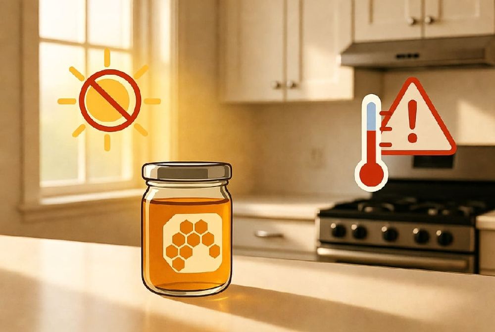 نگهداری عسل دور از حرارت و نور مستقیم خورشید | پرهلو